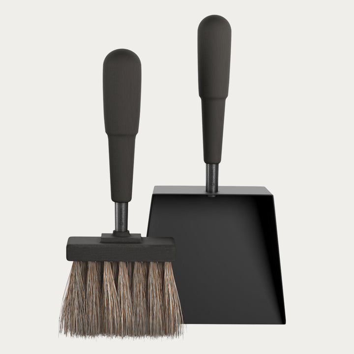 Eldvarm Emma Shovel and Brush Set | Noir-Suzie Anderson Home