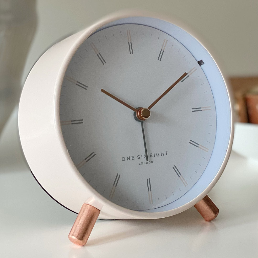 Ellie Alarm Clock | Blush/White-Suzie Anderson Home