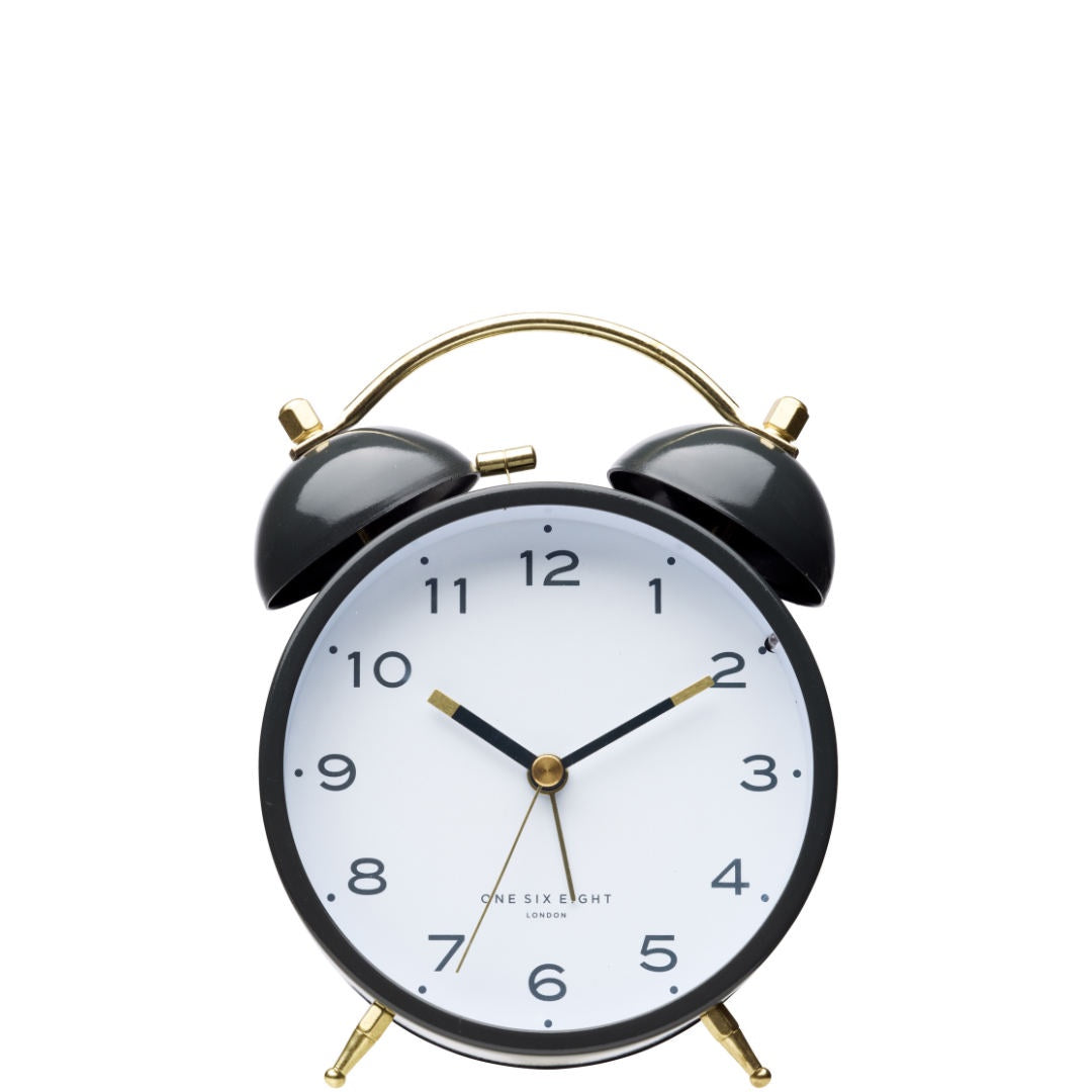 Elsa Alarm Clock | Charcoal/White-Suzie Anderson Home