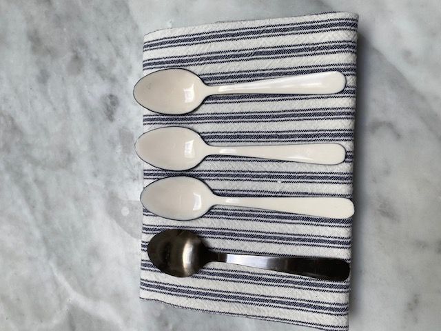 Enamel White Spoons | Set of 4-Suzie Anderson Home