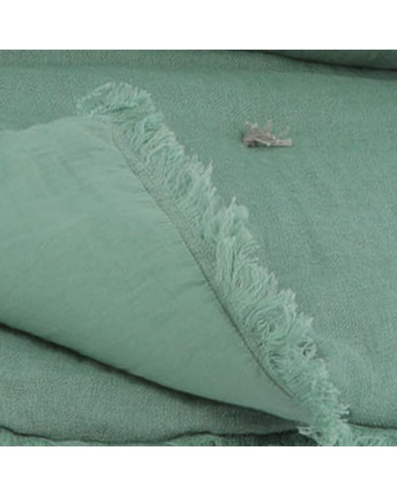 Etamine | Bed Runner 90x200cm | Double Linen Cotton | Celadon-Suzie Anderson Home