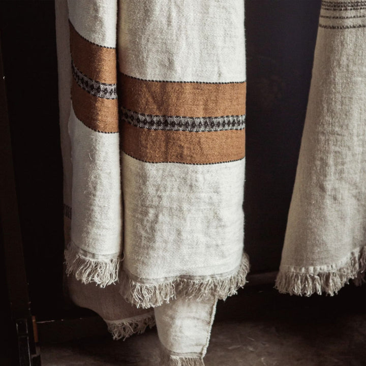 Etienne | Throw | Stripe | 140 x 220cm | Belgian Washed Libeco Linen-Suzie Anderson Home