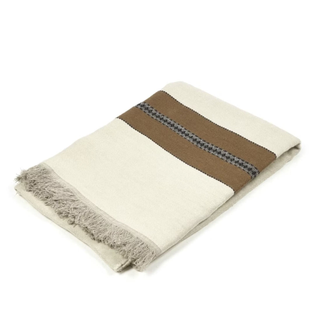 Etienne | Throw | Stripe | 140 x 220cm | Belgian Washed Libeco Linen-Suzie Anderson Home