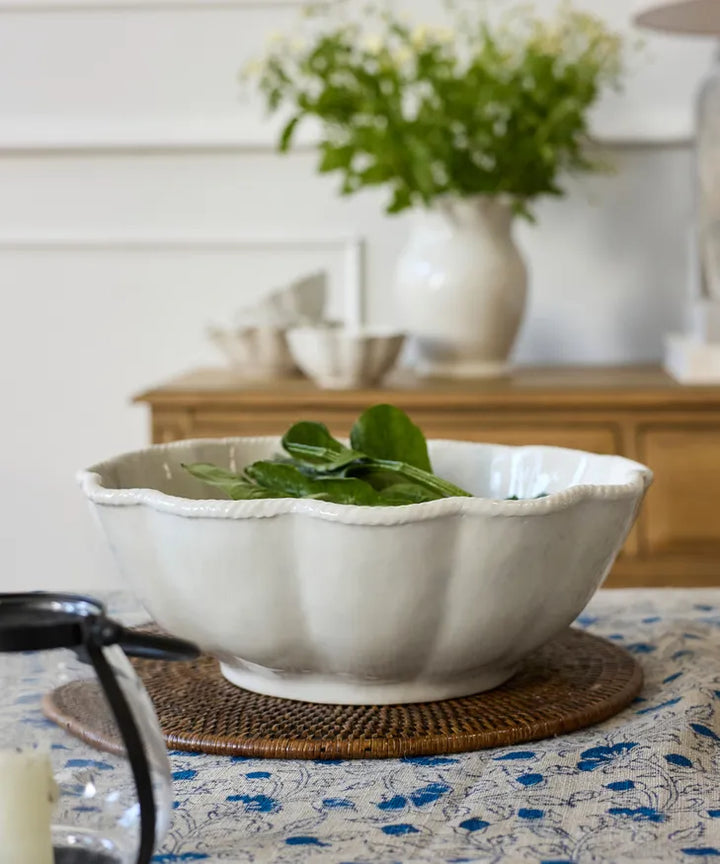 Scallopia Rope Ceramic Serving Bowl