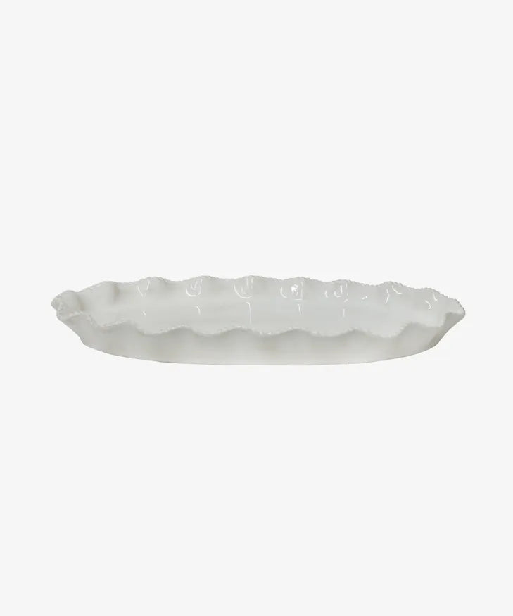 Scallopia Rope Ceramic Serving Platter-Suzie Anderson Home