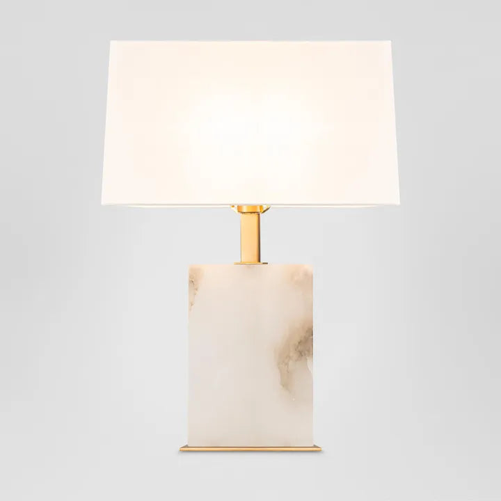 Roccoco Alabaster Table Light with Shade | W43 x D18 x H60cm