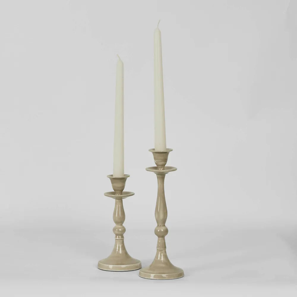 Saint Enamel Candle Stand | Taupe