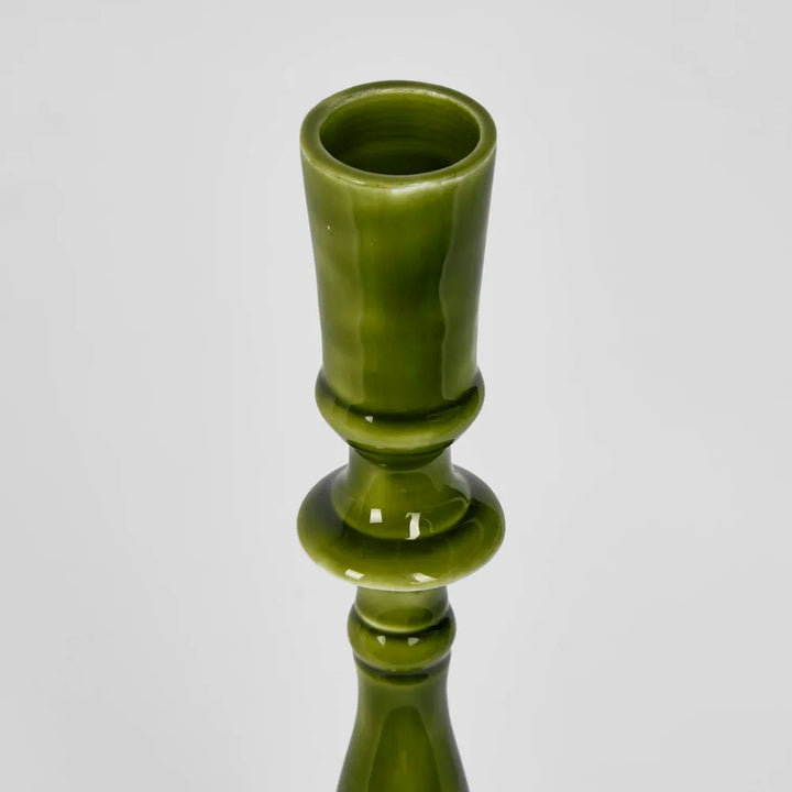 Sax Enamel Candle Stand | Green