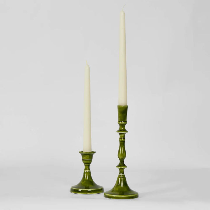 Sax Enamel Candle Stand | Green