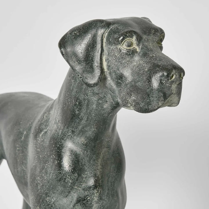 Charles | Standing Dog Sculpture | Resin H39cm