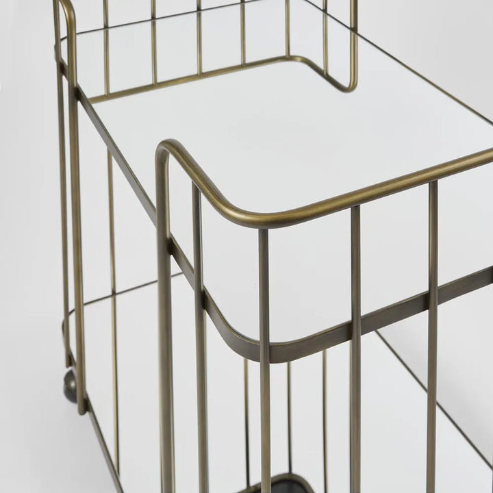 Venice Bar Trolley | Bronze | W75 x D46 x H79cm