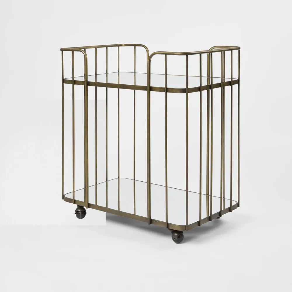 Venice Bar Trolley | Bronze | W75 x D46 x H79cm