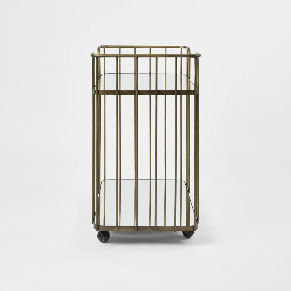 Venice Bar Trolley | Bronze | W75 x D46 x H79cm