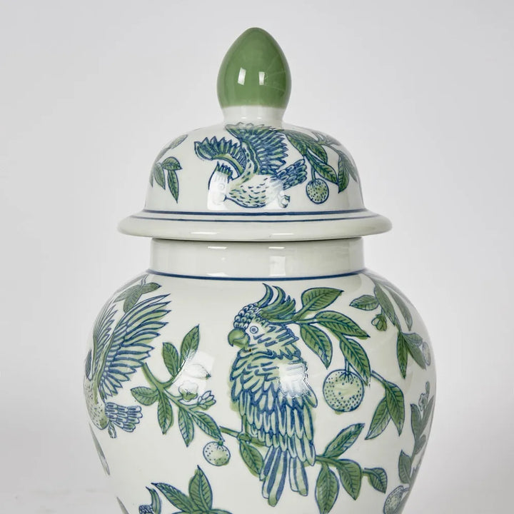 Meadow Parrot Ginger Jar | Small H31cm