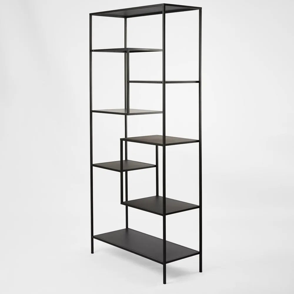 Kurraba Shelving Unit | Black | W91 x D40 x H200cm