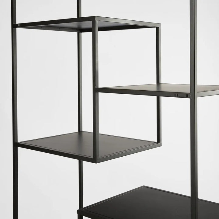 Kurraba Shelving Unit | Black | W91 x D40 x H200cm-Suzie Anderson Home