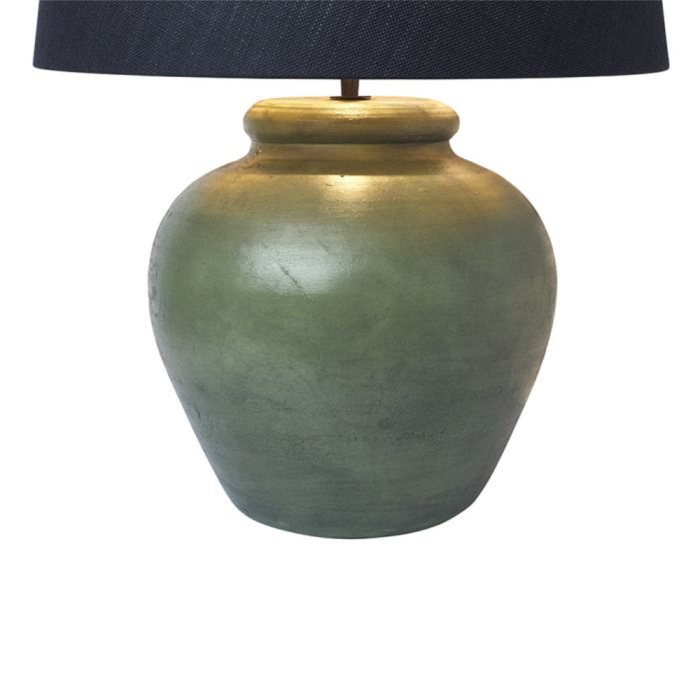 Fani Ceramic Jug Lamp | Old Green-Suzie Anderson Home