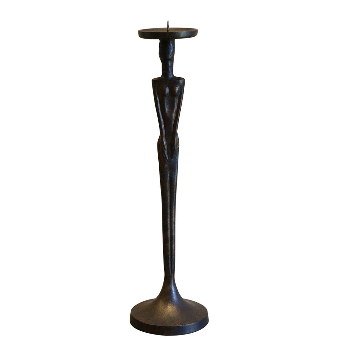 Femme Candlestick | Dark Bronze | 52cmH-Suzie Anderson Home