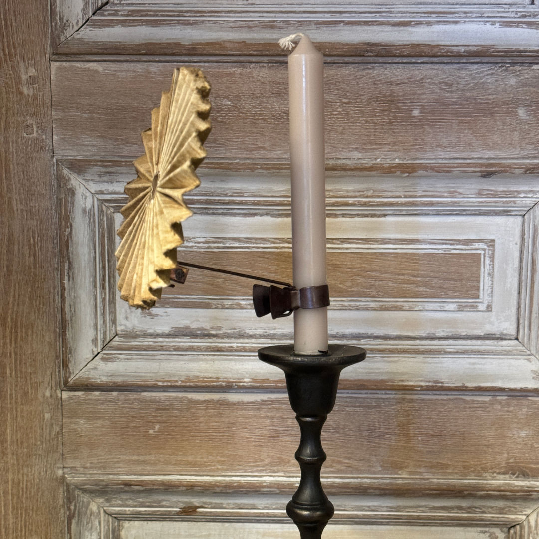 Flabellum Pleated Candle Screen with Clip | 12cm-Suzie Anderson Home