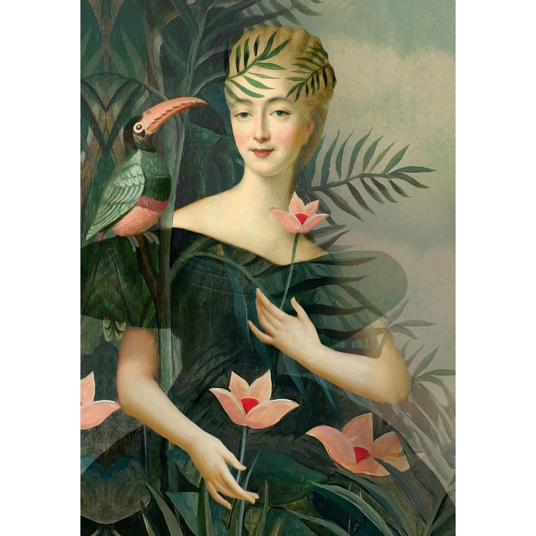 Flamingo Portrait | Card & Envelope-Suzie Anderson Home
