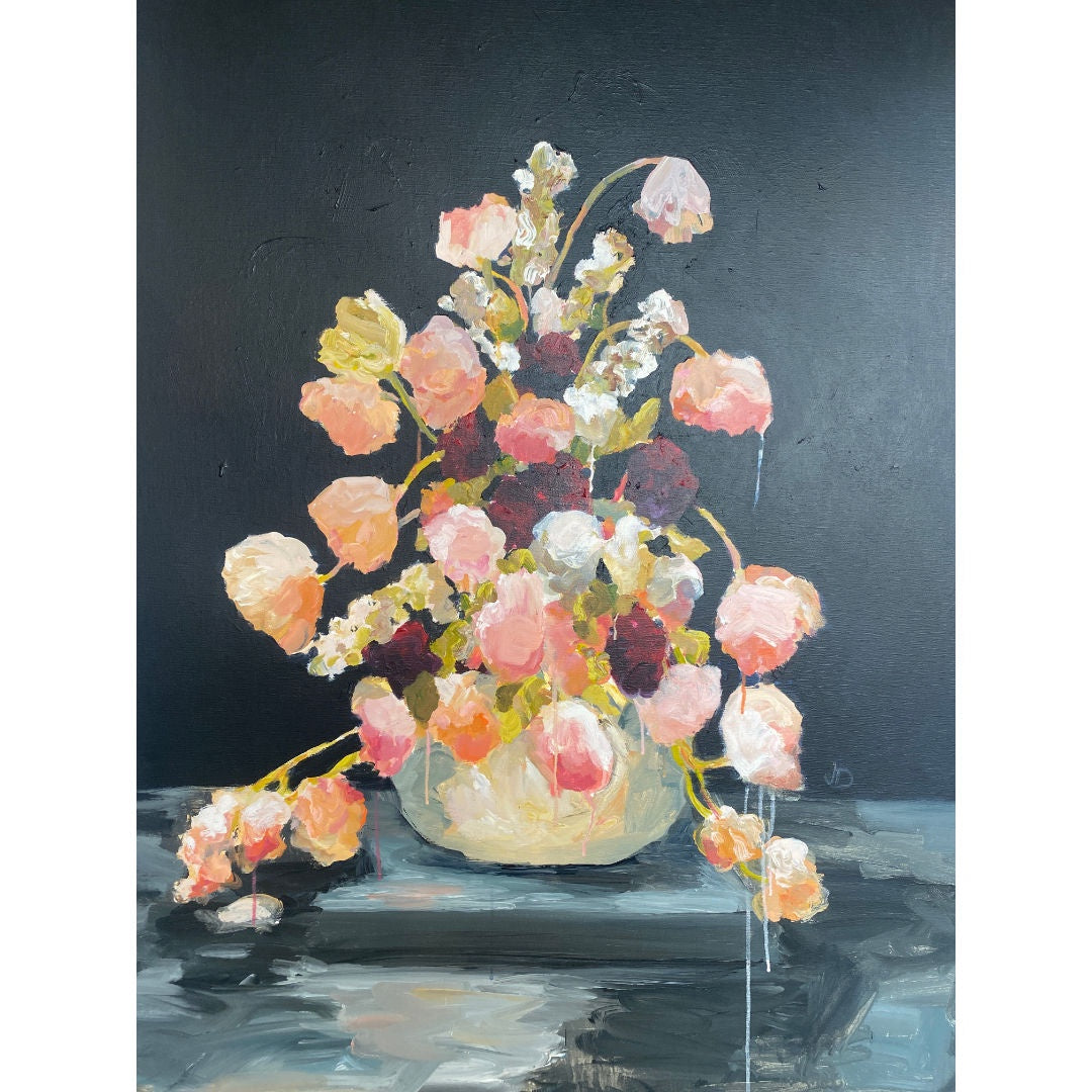 Floral Study #1 | Acrylic on Canvas | 96 x 150cm | Jeannie Dolan-Suzie Anderson Home