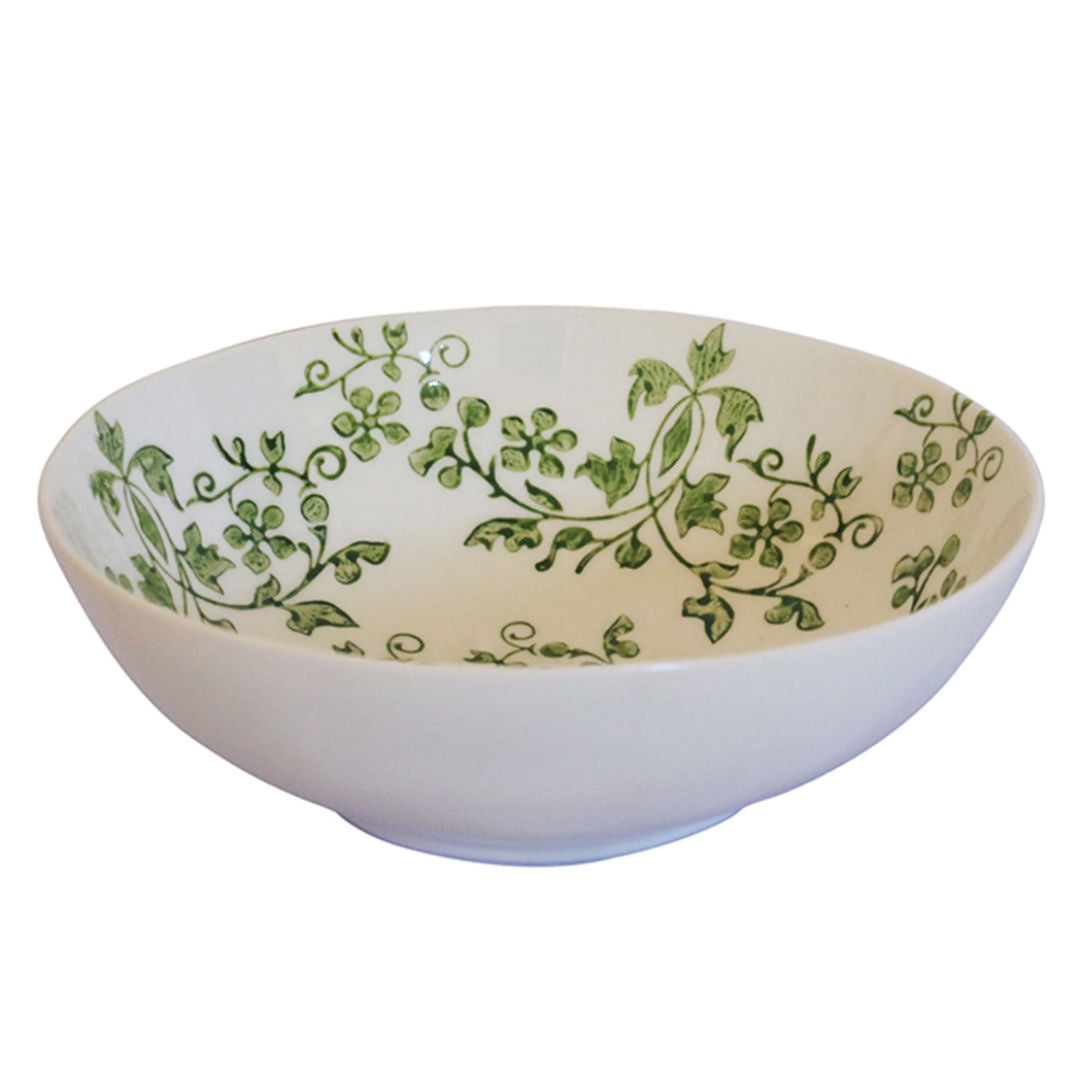 Florentine Ceramic Bowl | Green-Suzie Anderson Home