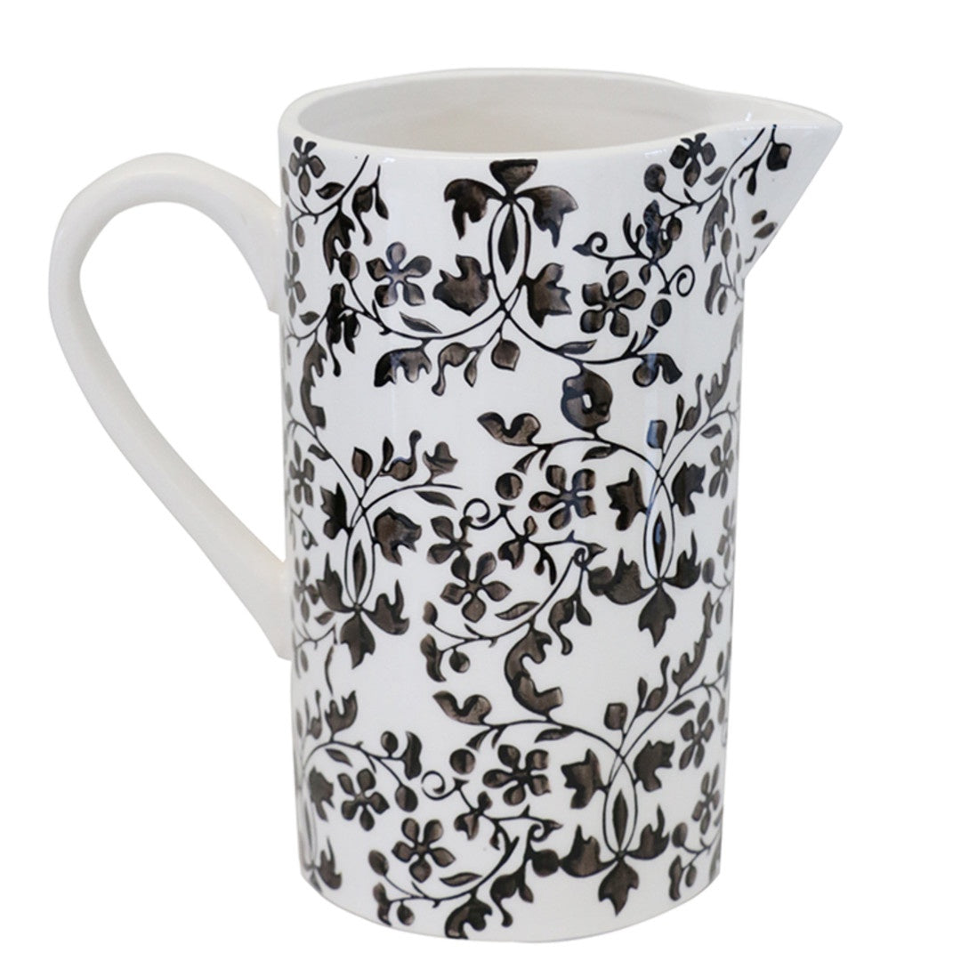 Florentine Noir Handpainted Jug-Suzie Anderson Home