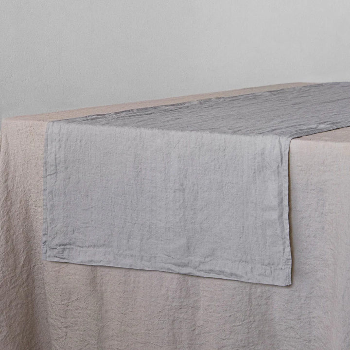 Basix Linen Runner | Fog