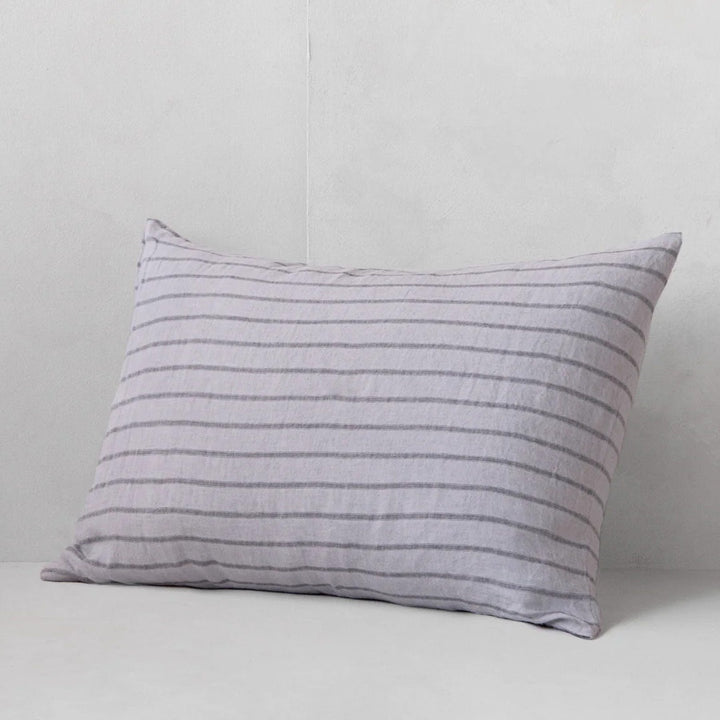 Basix Standard Pillowcase Big Stripe | Tempest/Fog