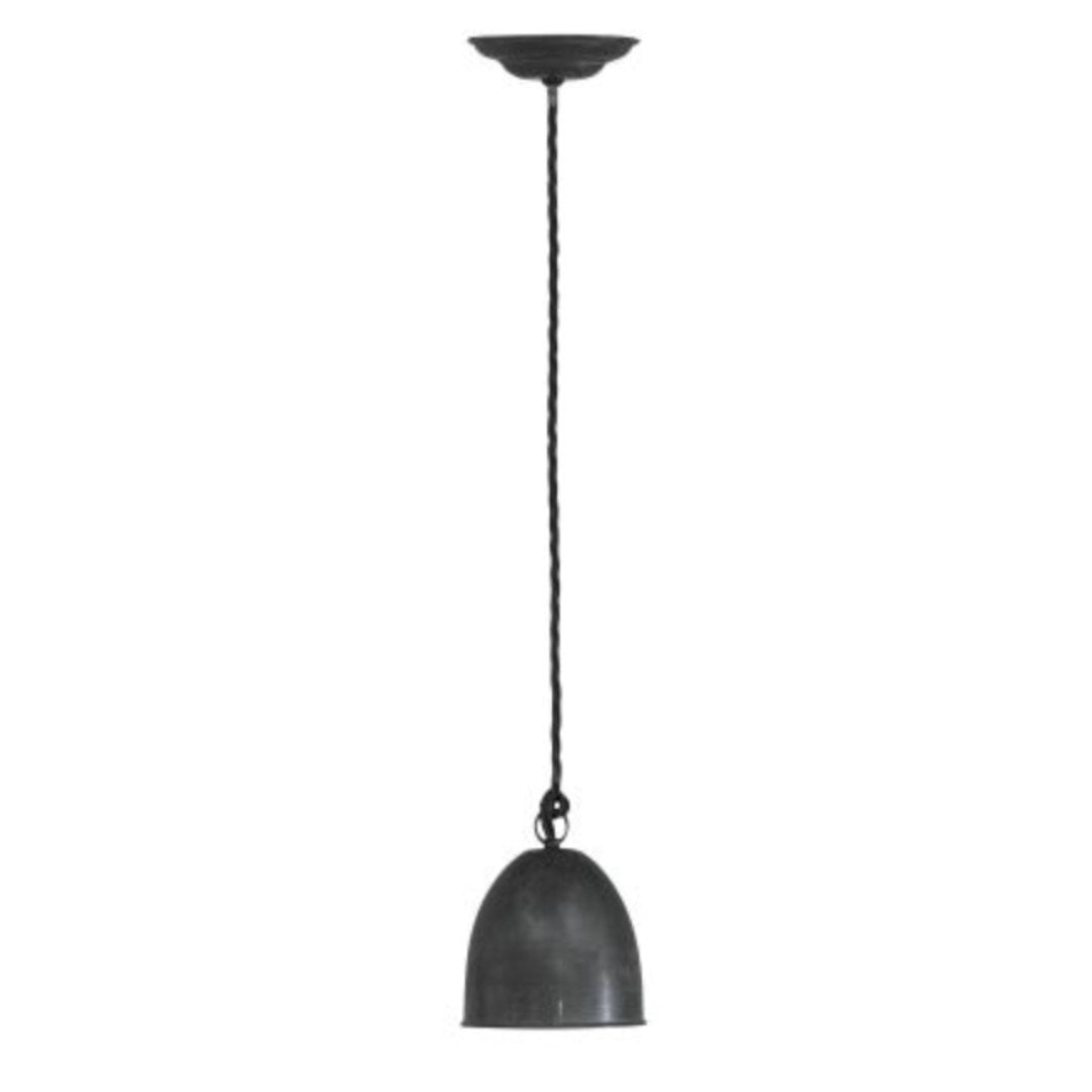 Fonte Hanging Lamp with Grey Shade-Suzie Anderson Home