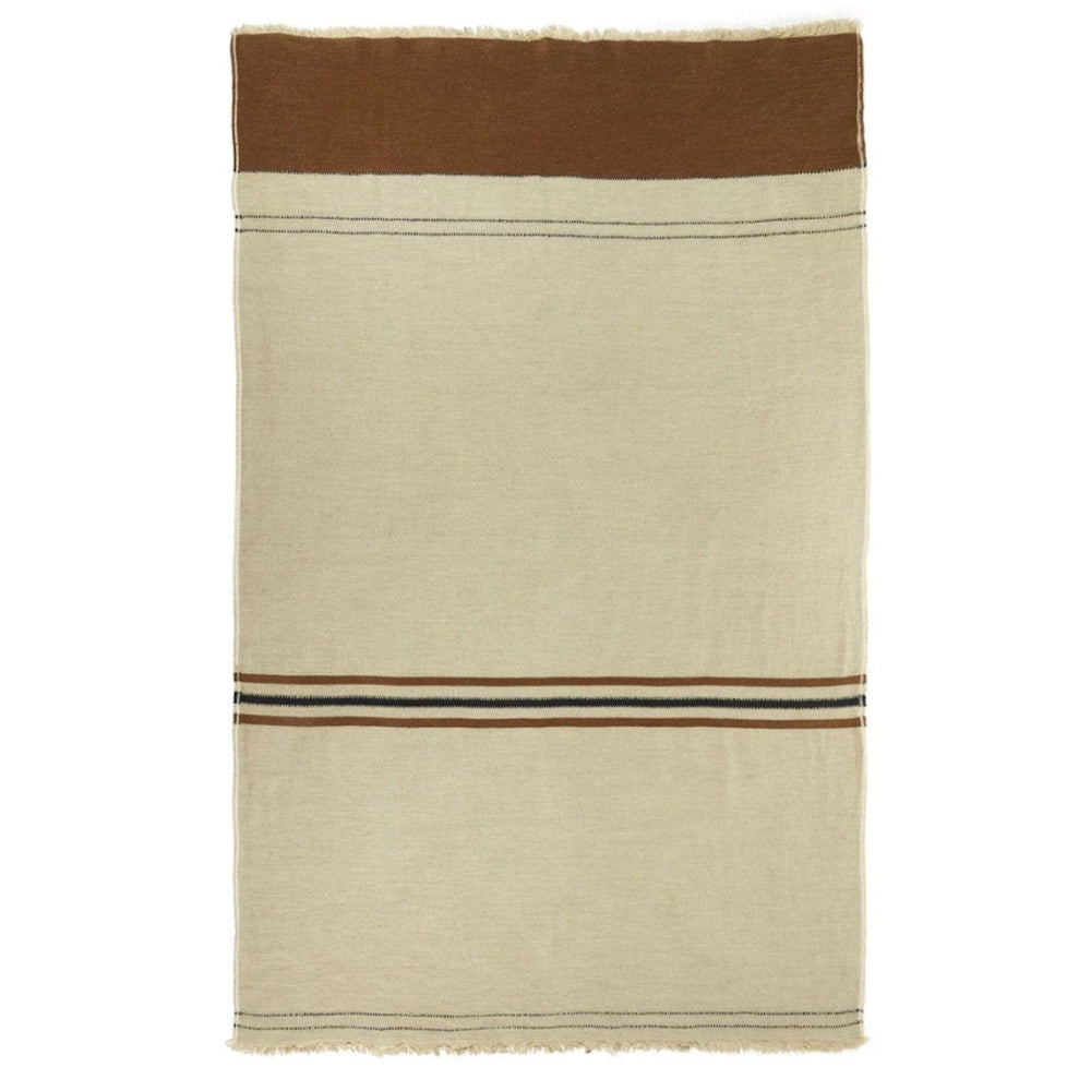 Foundry Beeswax Stripe | Throw Blanket-Suzie Anderson Home