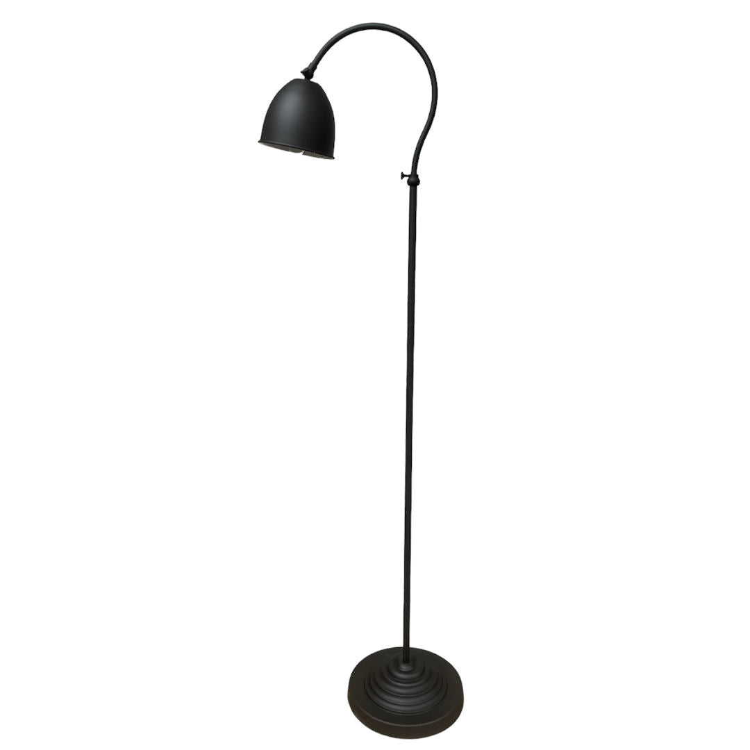 Garda floor lamp | includes shade | Matt black | hand made in The Netherlands-Suzie Anderson Home