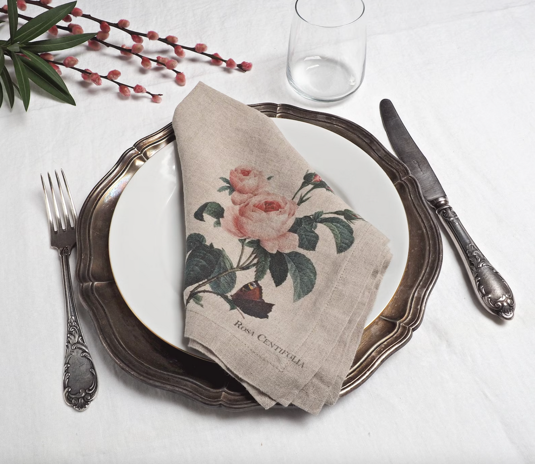 Garden Flowers | Linen Napkins | Set of 6 Mixed-Suzie Anderson Home