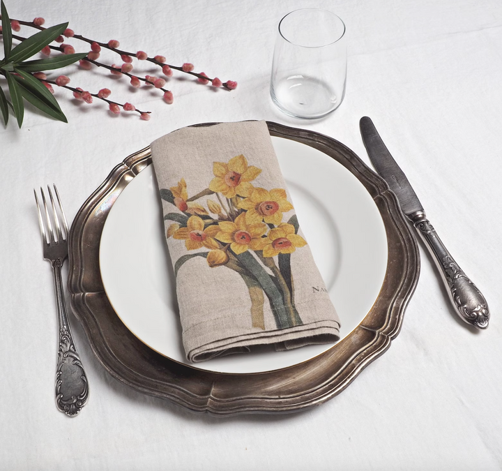 Garden Flowers | Linen Napkins | Set of 6 Mixed-Suzie Anderson Home