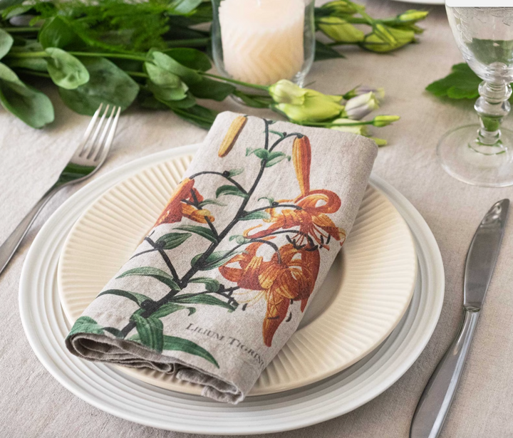 Garden Flowers | Linen Napkins | Set of 6 Mixed-Suzie Anderson Home