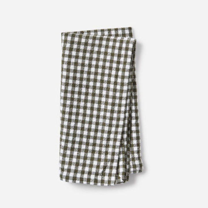 Gingham Washed Cotton Napkin | Olive-Suzie Anderson Home