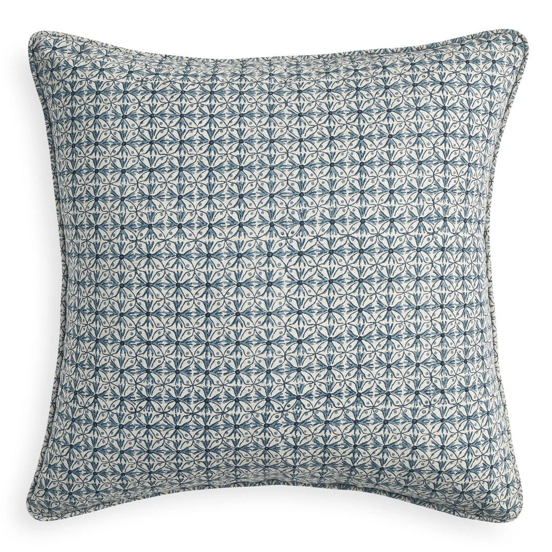 Girona Azure Cushion & Insert | 50x50cm-Suzie Anderson Home