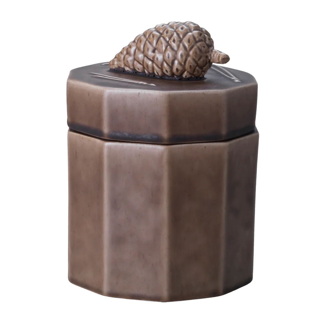 Glanta Pine Ceramic Canister with Lid | Umber-Suzie Anderson Home