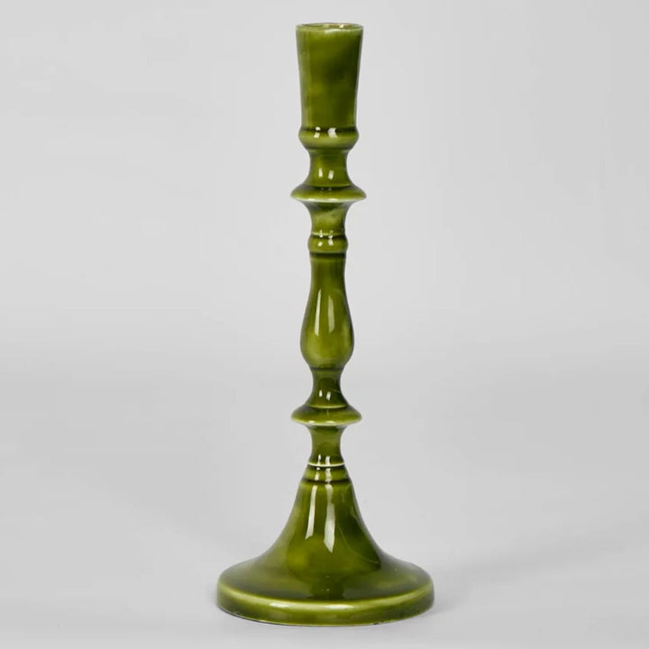 Sax Enamel Candle Stand | Green