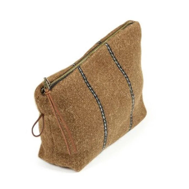 Gus Pouch Stripe | 23x16 | Linen/Wool blend | Libeco Linen