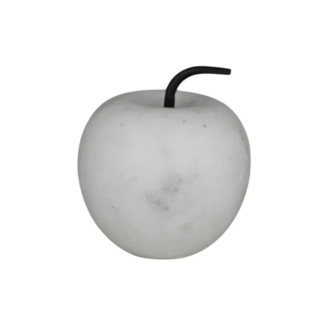 Mele Marble Apple Sculpture 12cm