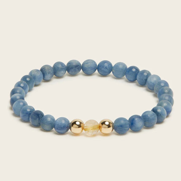 Spiritus | Inner Harmony Bracelet | Rutilated Quartz, Kyanite