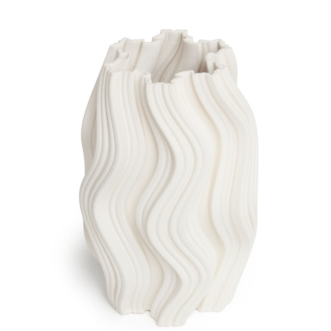 Harper White Vase | 30cm-Suzie Anderson Home