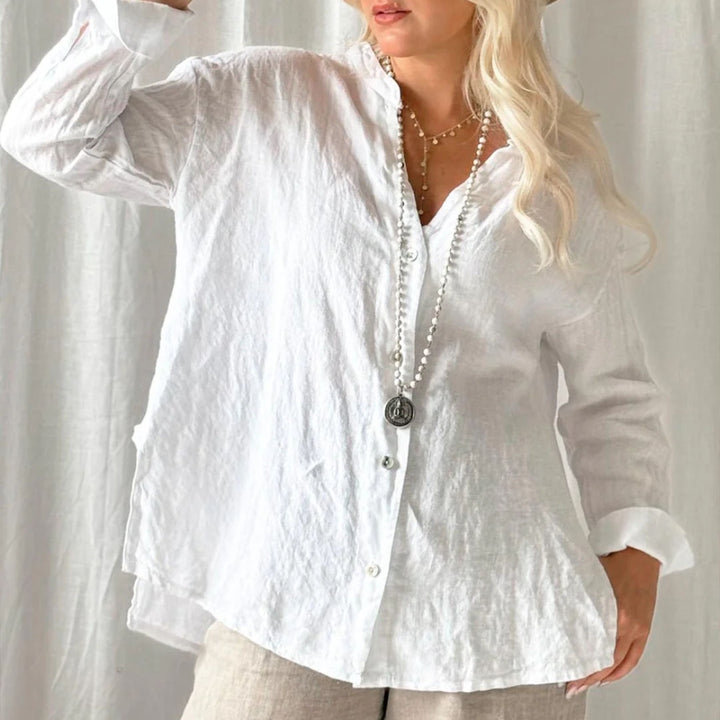 Bypias | Margot Linen Shirt | White