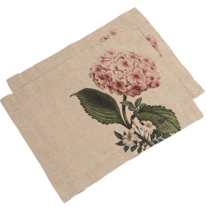 Hortensia | Linen  Placemat | 2 pack | 35x48cm-Suzie Anderson Home