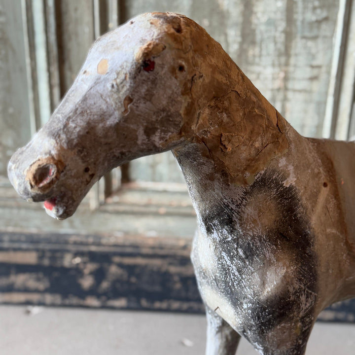 Antique French Papier Mache Decorative Horse (BOWRAL)-Suzie Anderson Home