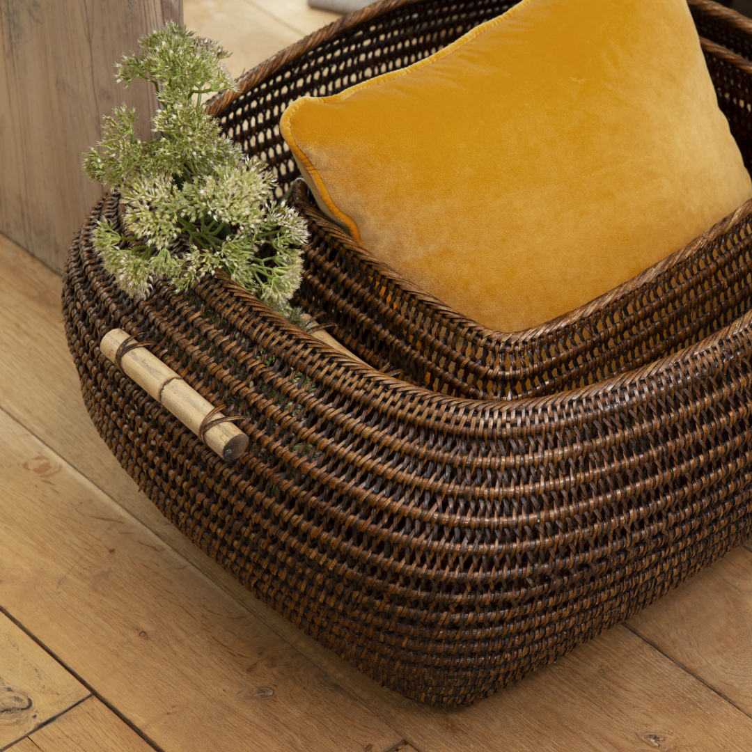 Togo Woven Basket | Large | Flamant Belgium-Suzie Anderson Home