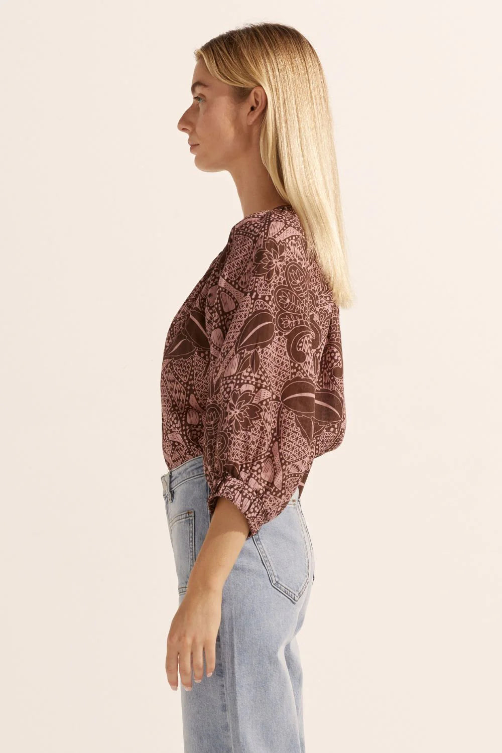 Zoe | Imbue Top | Cacao Batik-Suzie Anderson Home