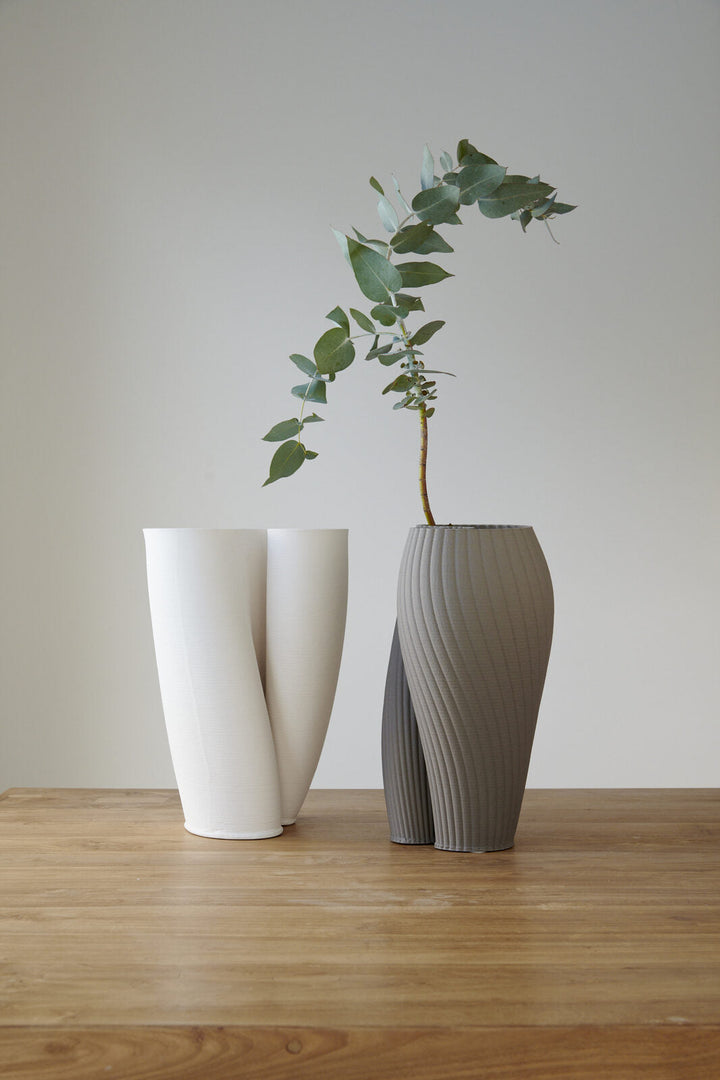 Jade White Vase | 34cm-Suzie Anderson Home