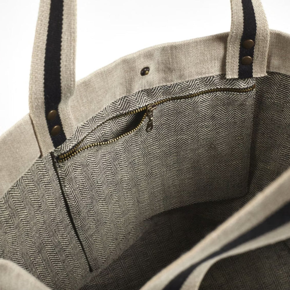 James Shoulder Bag | Belgian Linen-Suzie Anderson Home